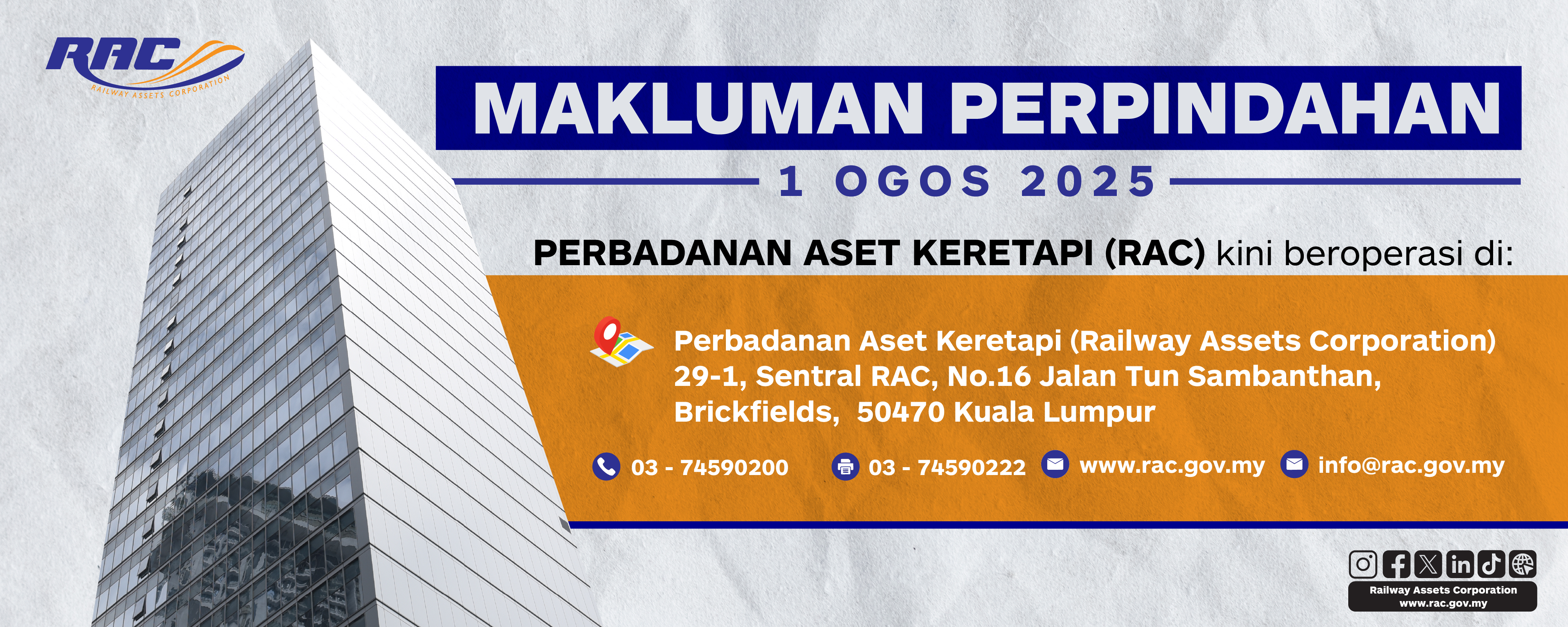 PERPINDAHKAN KE MENARA SENTRAL RAC 2025
