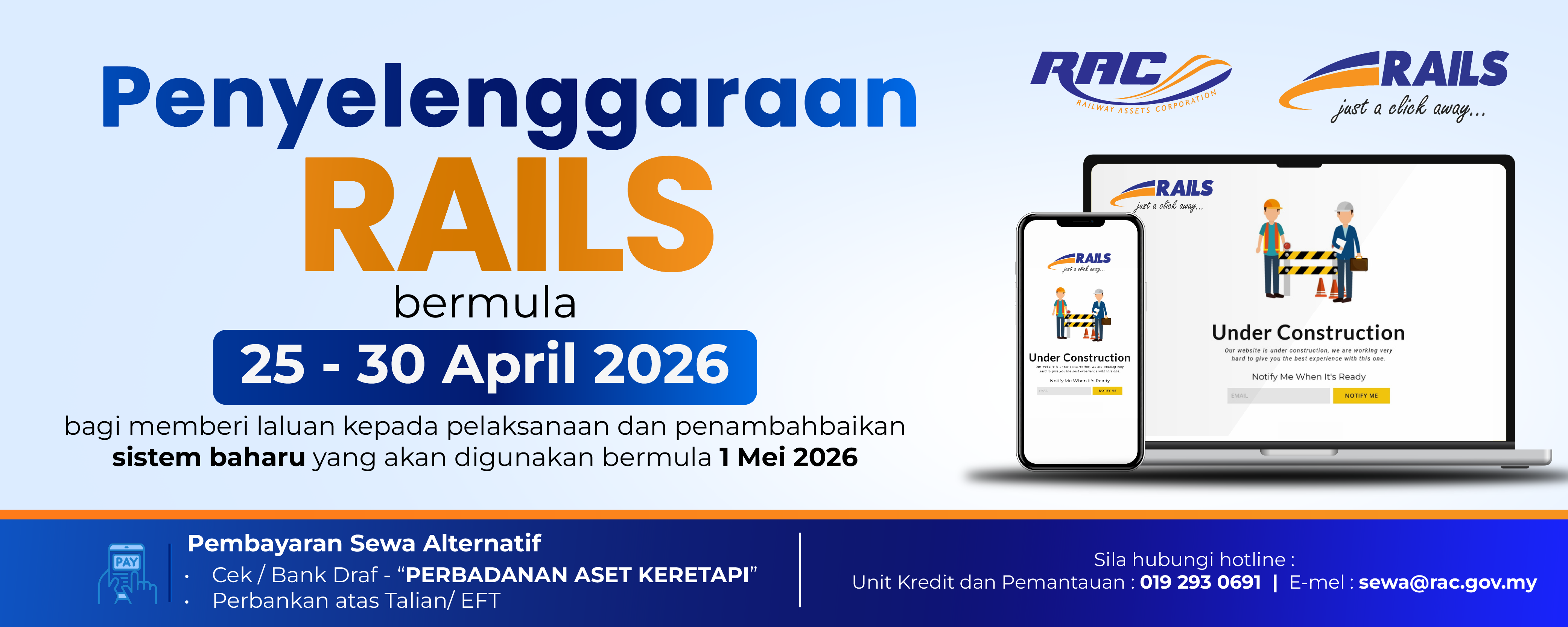 WEB SLIDER PENYELENGGARAAN RAILS