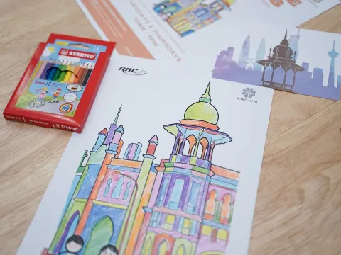 Colouring Kuala Lumpur Railway Station