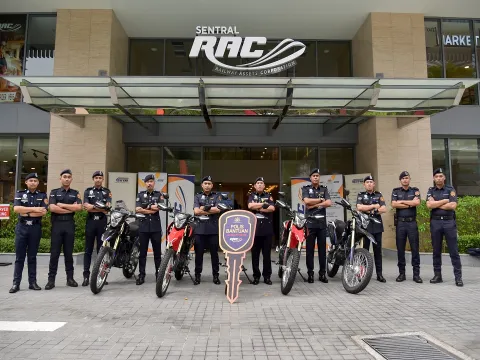 Majlis Penyerahan Motor Scrambler kepada Polis Bantuan KTMB