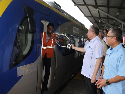 26.07.24 - Lawatan Kerja Projek Siap oleh YB Menteri Pengangkutan, Penyiapan Baki Kerja bagi Projek Rehabilitation, Upgrading of track and Assosiated Works Between Gemas Negeri Sembilan to Mentakab Railway Station, Pahang